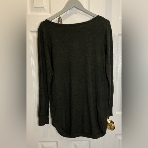 Cyrus Dark Evergreen Long Sleeve Sweater - Picture 2 of 5